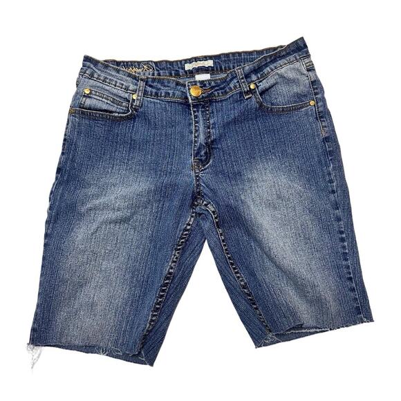 Vintage Y2K-StreetWear South Pole Bedazzled Shorts Logo Women’s Size 13 - Picture 2 of 4